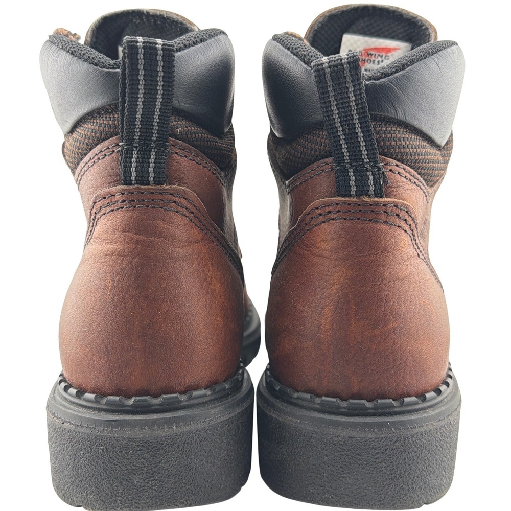 Red Wing 2326 Work Boots 7 Brown Leather Steel Toe Workwear Streetwear USA - Picture 9 of 9